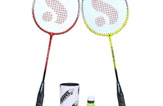 Silver's FLEX COMBO-5 ( 2 Badminton RACKETS + 2 Pcs Plastic SHUTTLE ) Multicolor