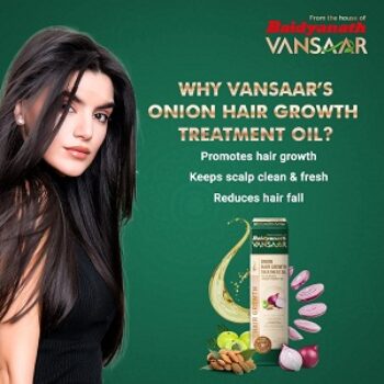 Baidyanath Vansaar Onion Hair Oil - For Intense Hair Growth & Hair Fall Control Treatment
