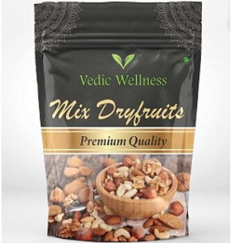 Vedic Wellness Mix Dry Fruits and Nuts, 1 Kg [Almonds, Cashews, Raisins, Dry Figs, Pistachios, Walnut Kernels] Healthy Gift Hamper for Every Occasion Fresh and Healthy Dry Fruits (1 kg)