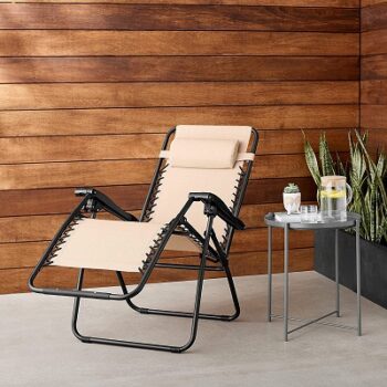 Amazon Basics Zero Gravity Reclining Lounge Portable Chair