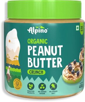 ALPINO Organic Natural Peanut Butter Crunch 400 G