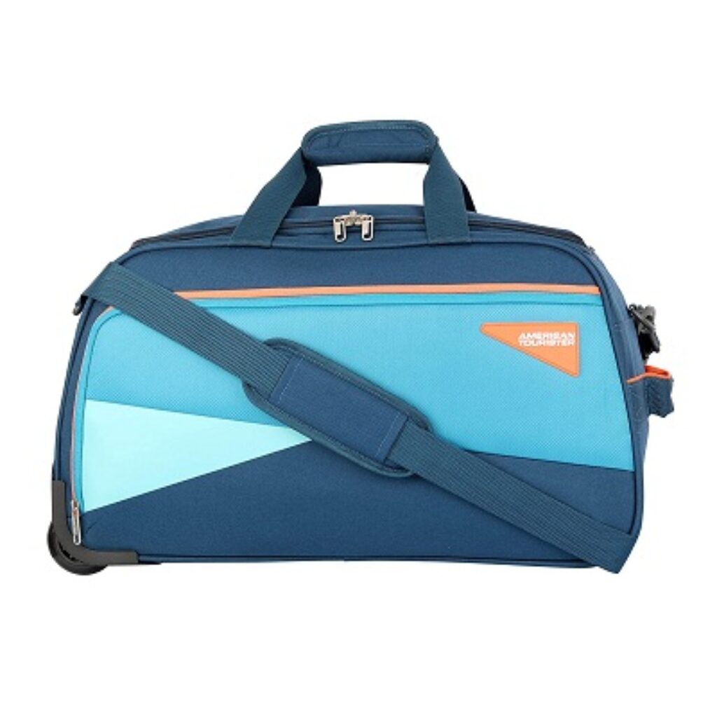 American Tourister Harp Wheel Duffle Trolley 52 CM Teal