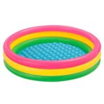 Looko 3KB Kid's Inflatable Baby Bath Tub Pool, 2ft, 3-4 Years (Multicolour)