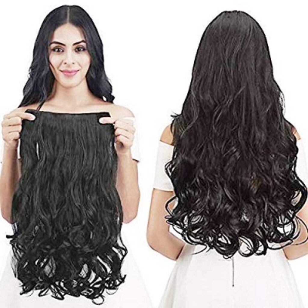 BELLA HARARO Synthetic Fibre 5 Clip Hair Extensions