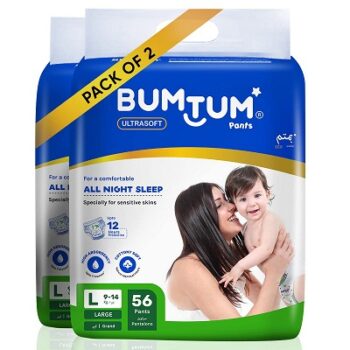 Bumtum Baby Diaper Pants, Large Size, Double Layer Leakage Protection