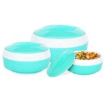 PRINCEWARE Solar Plastic Plaid Casserole Set (Green) -3 Pieces