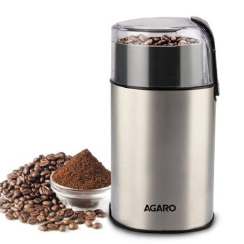 AGARO Grand Coffee Grinder, Stainless Steel Electric, Capacity 60 GMS Dry Coffee Bean,