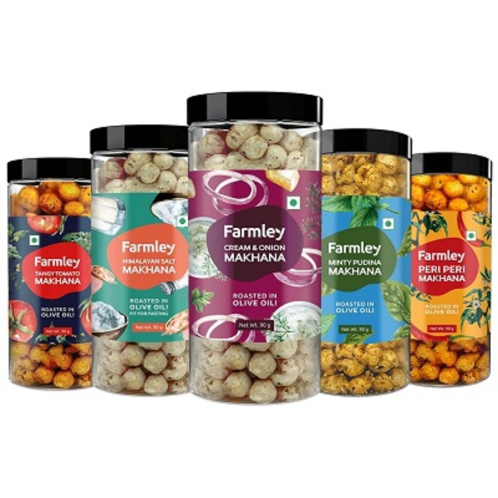 Farmley Roasted & Flavoured Healthy Makhana Snacks