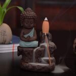 eCraftIndia Meditating Monk Buddha Smoke Fountain