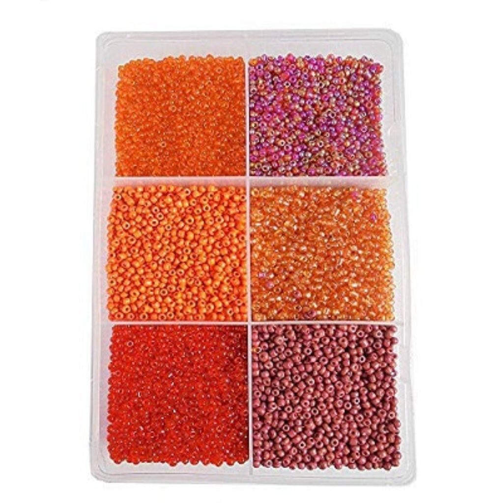 eshoppee 3mm (8/0) 300 gm Glass Seed Beads