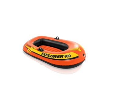 Maujaa Plastic Intex Explorer 100 Boat, Orange