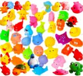 Famous Quality® Most Popular Chu Chu Bath Toys (Set of 12 Animals, Multi Color)