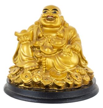 Generic Feng-Shui Laughing Buddha with Boats and Coins by Make in India