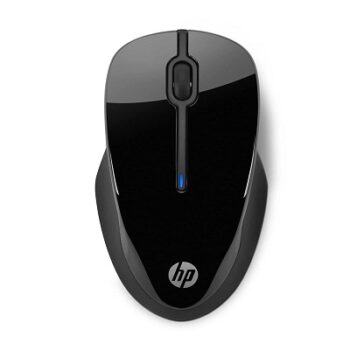 HP Wireless Mouse 250/2.4 GHz Wireless USB connectivity/12 Months Battery Life/LED Optical Sensor/ 1600 DPI/3 Years Warranty/Black