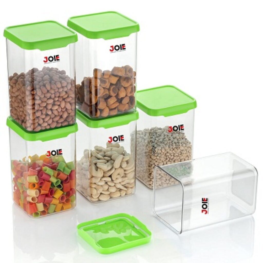 Joie Unbreakable Air Tight Square Plastic Containers Set