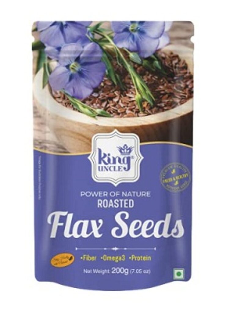 King Uncle Raw Unroasted Flax Seeds