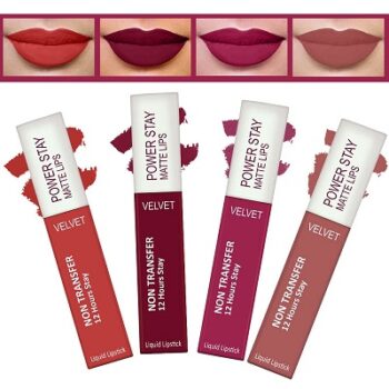 FORFOR® Power Stay Long Last Matte Lipstick Combo of 4