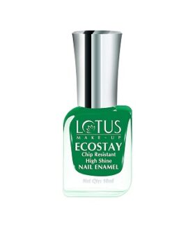 Lotus Herbals Ecostay Fantasy Nail Enamel, Jade Green, 10g