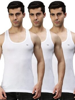 Lux Cozi Men's Solid Vest Pack of 3