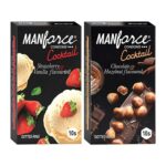 Manforce Cocktail Condoms with Dotted-Rings Combo Pack