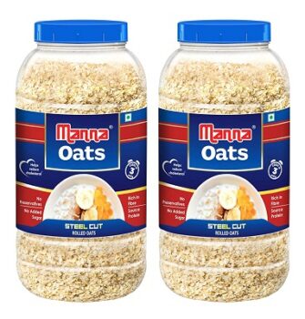 Manna Instant Oats 2Kg | 1Kg x 2 Jars