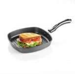 BMS Lifestyle Non-Stick Aluminium 2.6mm Grill Pan 23 cm with Bakelite Handle