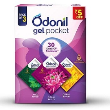 Odonil Gel Pocket Mix - 30g (Assorted pack of 3 new fragrances)