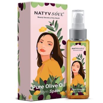 Natyv Soul Pure Cold Pressed Olive oil for hair