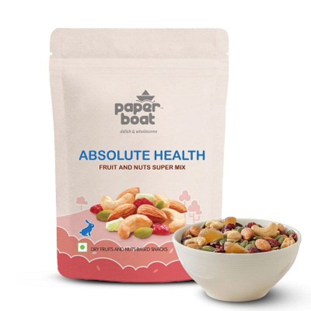 Paper Boat Absolute Health, Premium Fruit, Nut & Fiber SuperMix, Healthy Mixed Nuts with Dry Fruits