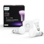 PHILIPS Hue White & Color Ambiance Starter Kit with 10W E27 Smart Bulbs