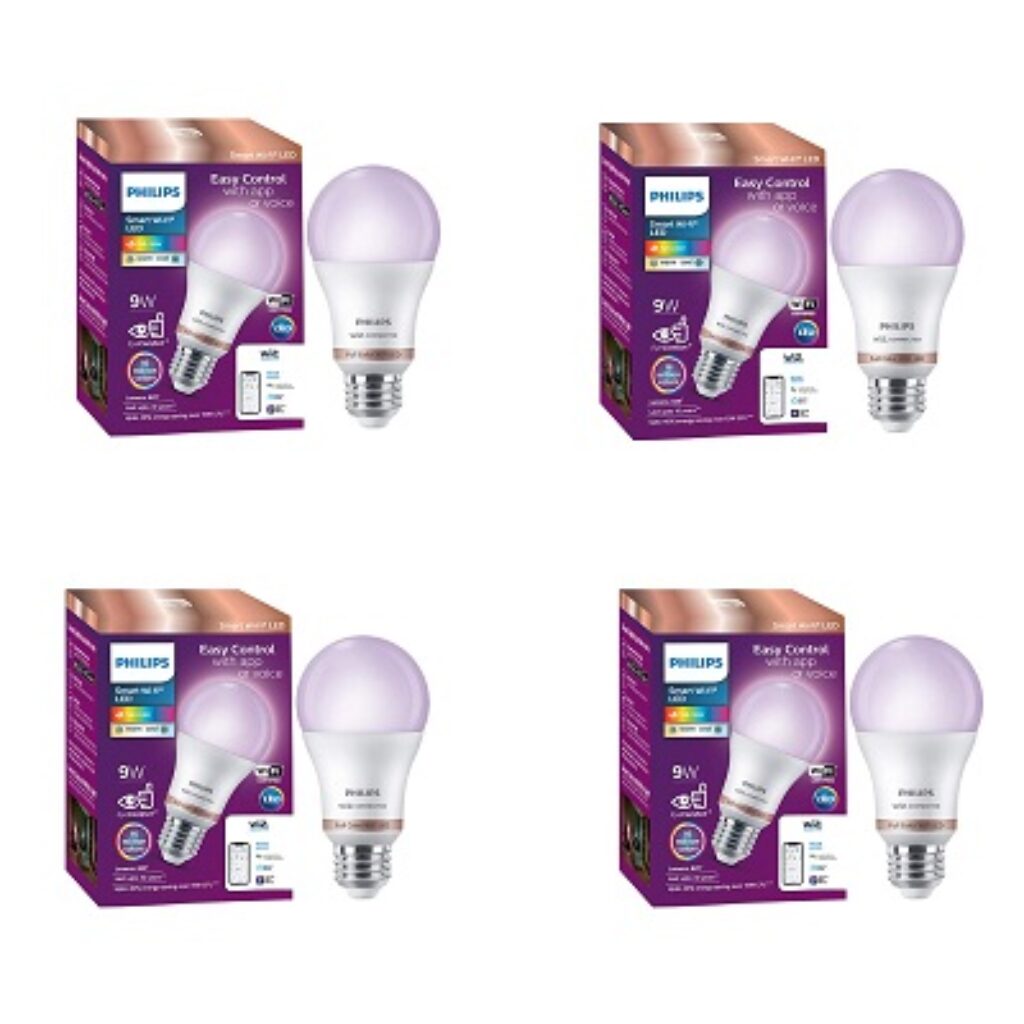 Philips Wiz Smart WI-Fi LED Bulb E27 9-Watt, 16 Million colors