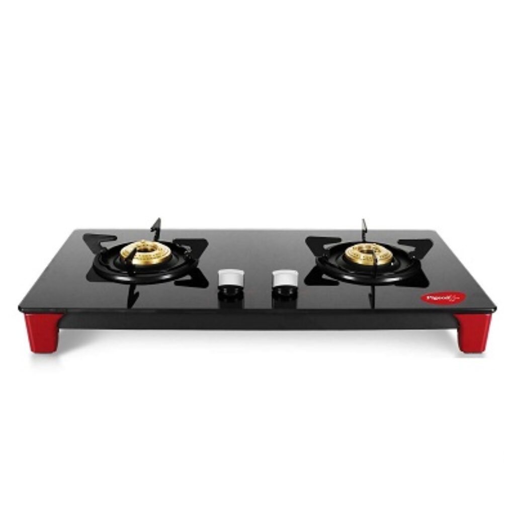 Pigeon by Stovekraft Infinity LPG Gas Stove 2 Burner Auto Ignition with Brass Burner