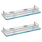 Primax Premium Transparent Glass Shelf for Bathroom