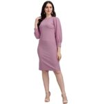 PURVAJA Women’s Bodycon Knee Length Dress