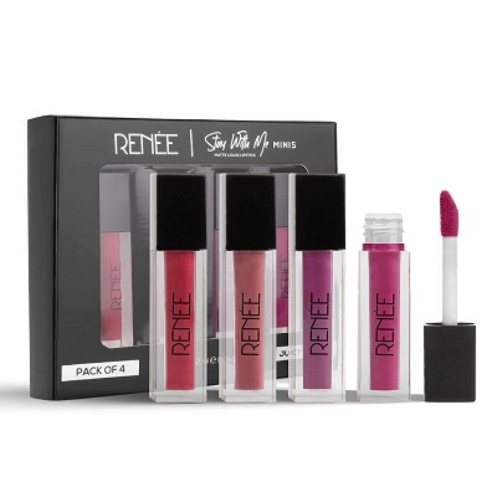 RENEE Stay With Me Mini Matte Lip Color, Long lasting,