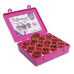 S K D Rose Dhoop Cup with Burner Plate for Pooja Meditation, Festivals and Spiritual Events of Multi-Flavor Rose(Gulab) | Pack 1x12 Cups