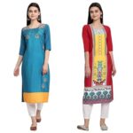 Sancom Kurtas Pack of 2/3 upto 80% off starting From Rs.209