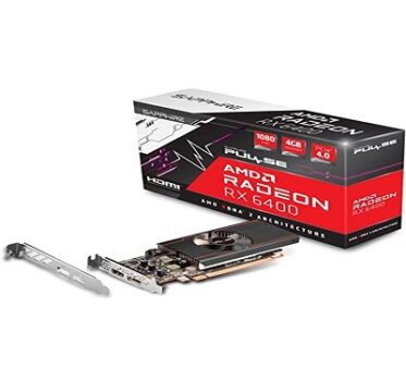 Sapphire Pulse AMD Radeon™ RX 6400 Graphic Card with 4 GB GDDR6, AMD RDNA™ 2