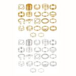 Shining Diva Fashion 44 pcs Combo Gold