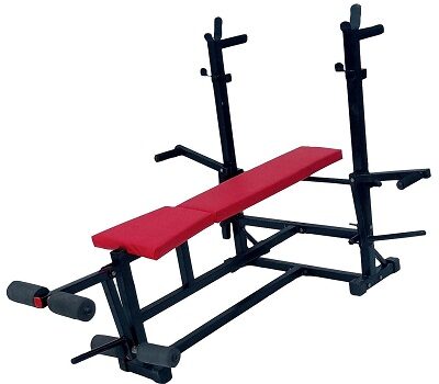 Spanco 8 in 1 Double Support Multipurpose Weight Lifting Bench