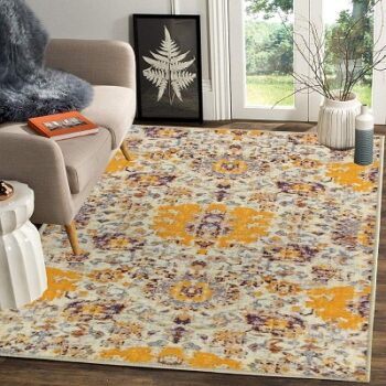 Status Contract 3 x 5 Feet Multi Printed Vintage Persian Carpet Rug