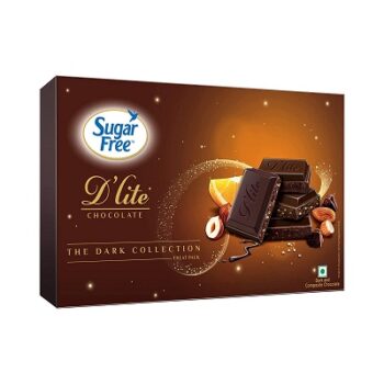 Sugar Free D'lite The Dark Collection Assorted Chocolate Gift Pack, 120 g