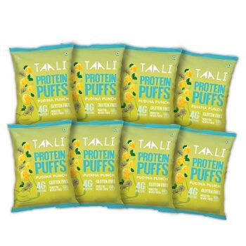 Taali Jowar & Protein Puffs | 25 gm (Pack of 8) | Pudina Punch