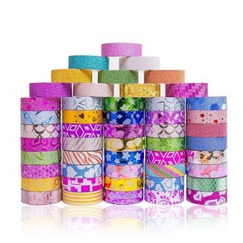 DIY Crafts Rolls Glitter Washi Masking Tape Set