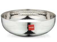 Tosaa Stainless Steel Matahr Tasla Size 14, 27Cm, Silver