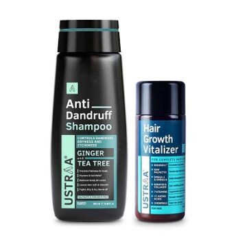 Ustraa Hair Growth Vitalizer - 100ml and Anti Dandruff Shampoo - 250ml