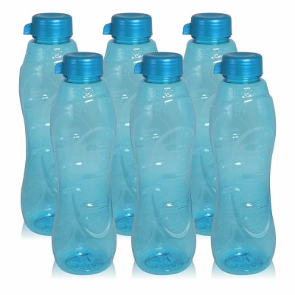 WONDER Plastic Slim Premium Fridge Bottle Set,