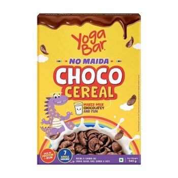 Yogabar Choco Cereal 345g | No Maida Chocos for Kids