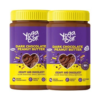 Yogabar Dark Chocolate Peanut Butter| Creamy & Chocolatey