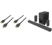 ZEBRONICS Zeb-Juke BAR 9500WS PRO Dolby 5.1 soundbar & Zeb-HAA3020 HDMI Cable Supports 3D